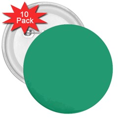 Color Mint 3  Buttons (10 Pack) 