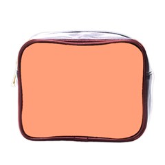 Color Light Salmon Mini Toiletries Bag (one Side) by Kultjers