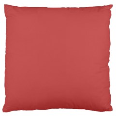 Color Indian Red Standard Flano Cushion Case (two Sides) by Kultjers