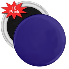 Color Dark Slate Blue 3  Magnets (10 Pack)  by Kultjers