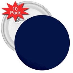 Color Delft Blue 3  Buttons (10 Pack) 