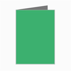 Color Medium Sea Green Mini Greeting Card by Kultjers