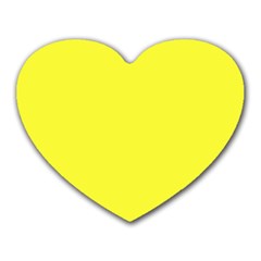 Color Maximum Yellow Heart Mousepad