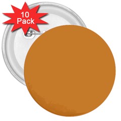 Color Butterscotch 3  Buttons (10 Pack) 