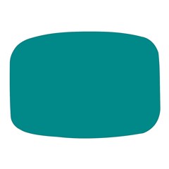 Color Dark Cyan Mini Square Pill Box by Kultjers