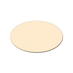 Color Blanched Almond Sticker Oval (100 Pack) by Kultjers