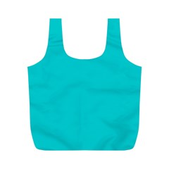 Color Dark Turquoise Full Print Recycle Bag (m)