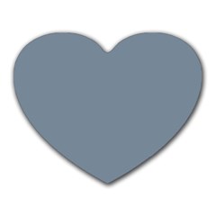 Color Light Slate Grey Heart Mousepad