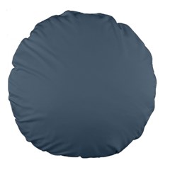 Color Light Slate Grey Large 18  Premium Flano Round Cushions by Kultjers