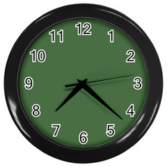 Color Artichoke Green Wall Clock (black) by Kultjers