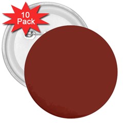 Color Chestnut 3  Buttons (10 Pack)  by Kultjers