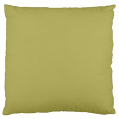 Color Dark Khaki Large Flano Cushion Case (one Side) by Kultjers