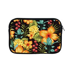 Fabulous Colorful Floral Seamless Apple Ipad Mini Zipper Cases by Pakemis