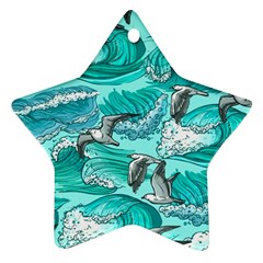 Sea-waves-seamless-pattern Ornament (star)