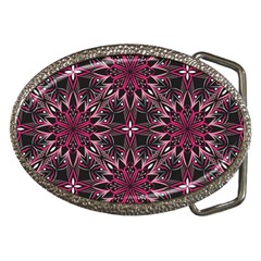 Seamless-pattern-with-flowers-oriental-style-mandala Belt Buckles