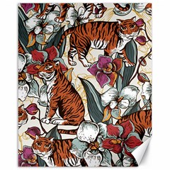 Natural-seamless-pattern-with-tiger-blooming-orchid Canvas 16  x 20 