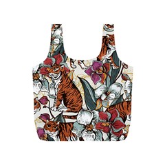 Natural-seamless-pattern-with-tiger-blooming-orchid Full Print Recycle Bag (S)