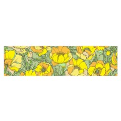 Seamless-pattern-with-graphic-spring-flowers Oblong Satin Scarf (16  X 60 ) by Pakemis