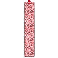 Pink-art-with-abstract-seamless-flaming-pattern Large Book Marks by Pakemis