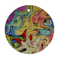 Abstract Art Round Ornament (two Sides) by gasi