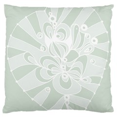 Blue Zendoodle Standard Flano Cushion Case (one Side)