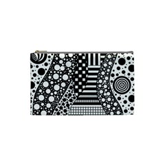 Black And White Cosmetic Bag (small)