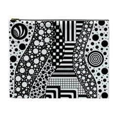 Black And White Cosmetic Bag (xl)