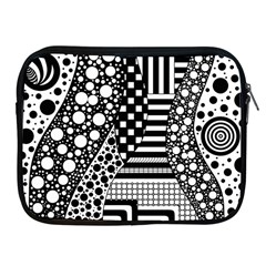 Black And White Apple Ipad 2/3/4 Zipper Cases by gasi