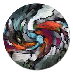 Abstract Art Magnet 5  (round)