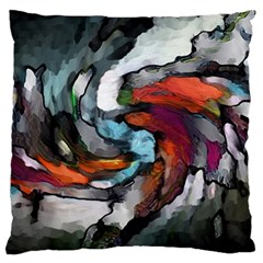 Abstract Art Large Flano Cushion Case (two Sides) by gasi