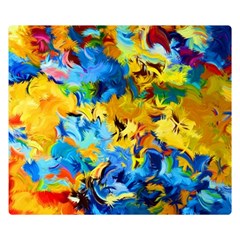 Abstract Art Double Sided Flano Blanket (small) by gasi