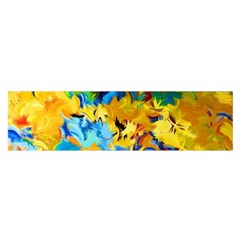 Abstract Art Oblong Satin Scarf (16  X 60 ) by gasi