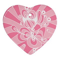 Pink Zendoodle Ornament (Heart)