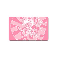 Pink Zendoodle Magnet (Name Card)