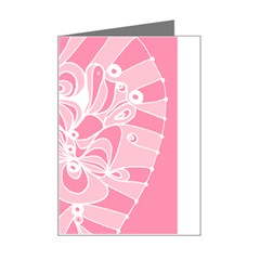 Pink Zendoodle Mini Greeting Card