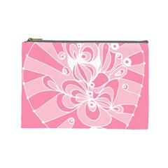 Pink Zendoodle Cosmetic Bag (Large)