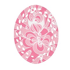 Pink Zendoodle Ornament (Oval Filigree)