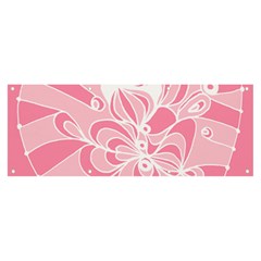 Pink Zendoodle Banner and Sign 8  x 3 