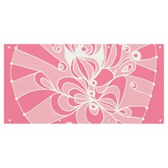 Pink Zendoodle Banner and Sign 8  x 4 