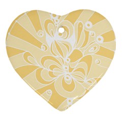 Amber Zendoodle Heart Ornament (two Sides) by Mazipoodles