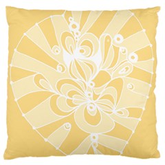 Amber Zendoodle Large Flano Cushion Case (one Side) by Mazipoodles