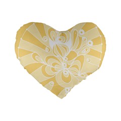 Amber Zendoodle Standard 16  Premium Flano Heart Shape Cushions by Mazipoodles