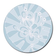 Blue 2 Zendoodle Round Mousepad