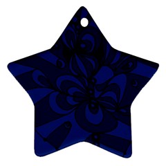 Blue 3 Zendoodle Ornament (star)