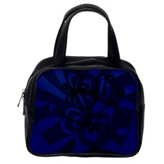 Blue 3 Zendoodle Classic Handbag (one Side) by Mazipoodles