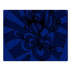 Blue 3 Zendoodle Flano Blanket (large) by Mazipoodles