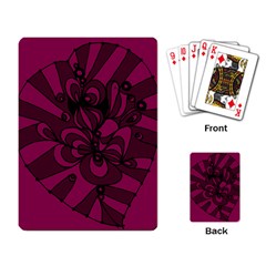 Aubergine Zendoodle Playing Cards Single Design (rectangle) by Mazipoodles