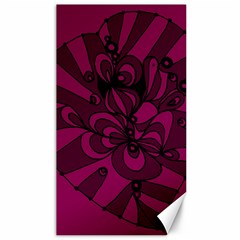 Aubergine Zendoodle Canvas 40  X 72 