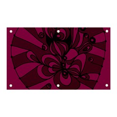 Aubergine Zendoodle Banner And Sign 5  X 3  by Mazipoodles