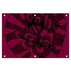 Aubergine Zendoodle Banner And Sign 6  X 4  by Mazipoodles
